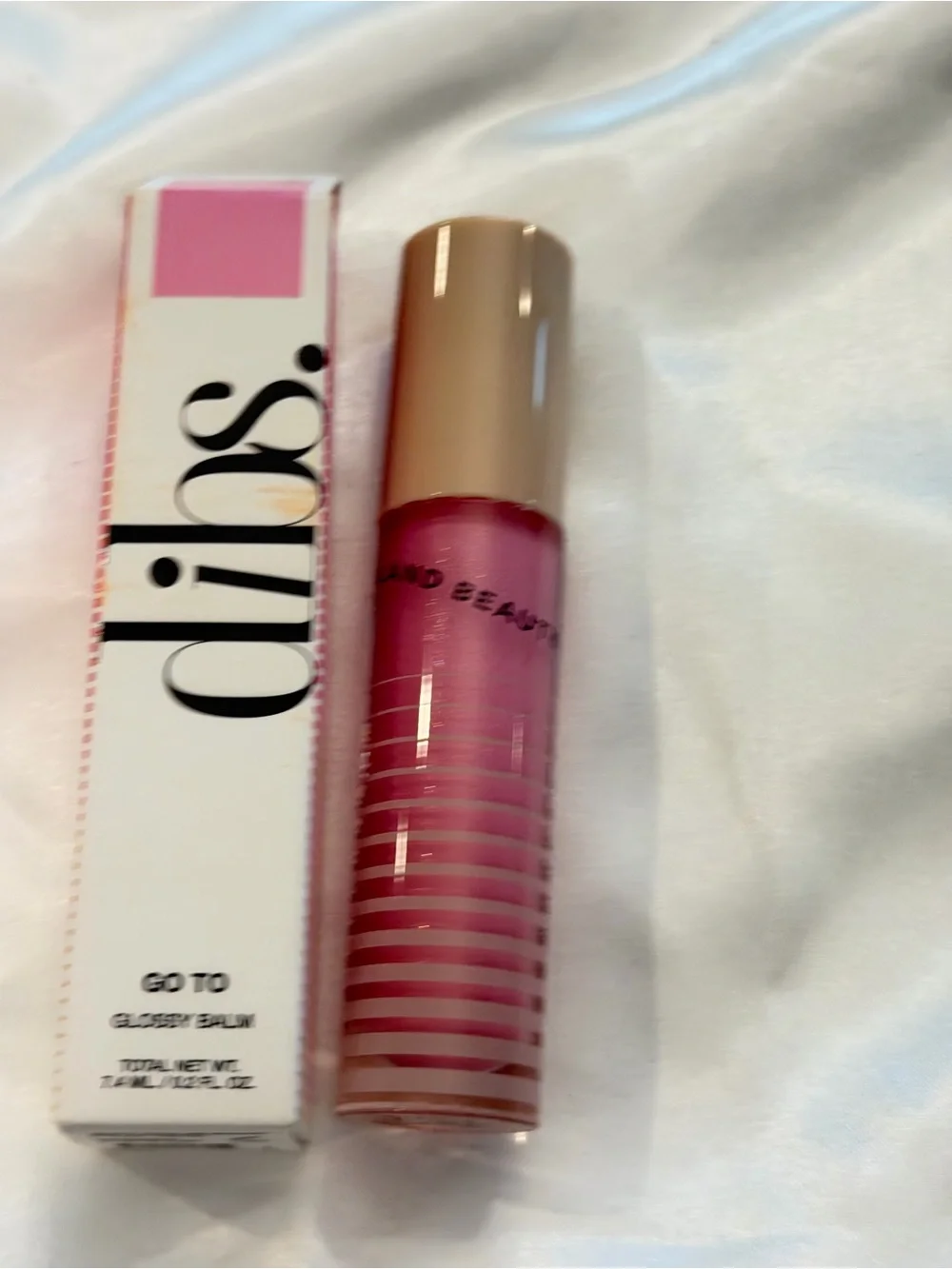DIBS Beauty Go To Glossy Balm ITALIAN SODA Shimmer 0.2 oz 7.4 mL New Pink